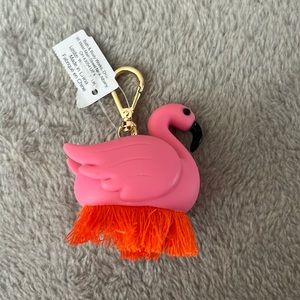 Bath and body works flamingo hand sanitizer holder NWT